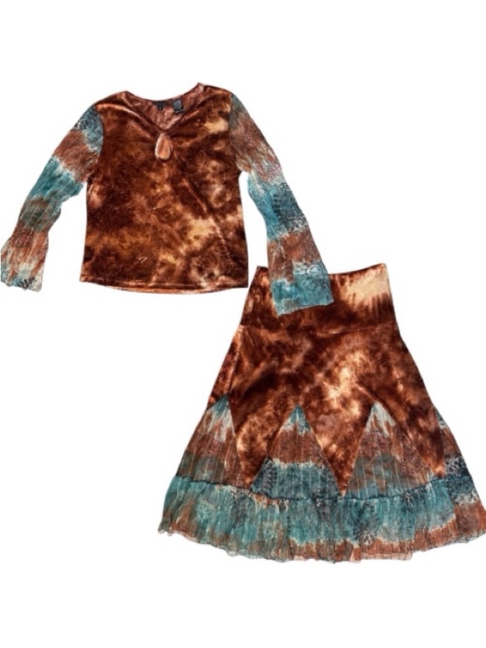 Nikky Collection Coords Y2K Boho Earthy Two Piece Set